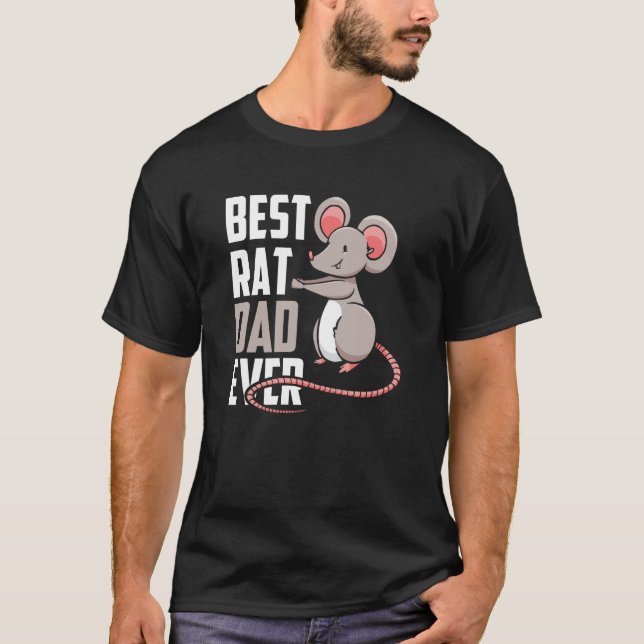 Camiseta Best Rat Dad Ever Cute Animal Rats Father Daddy Pa (Frente)