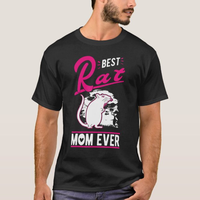 Camiseta Best Rat Mom Ever (Frente)