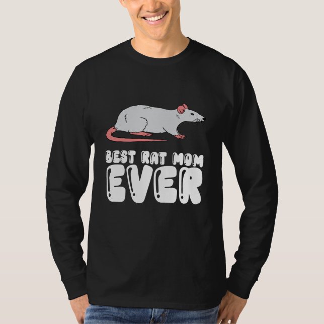 Camiseta Best Rat Mom Ever (Frente)