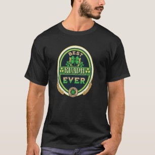 Camiseta Best Ruadh Ever Personal Name Irish Retro Beer Lab