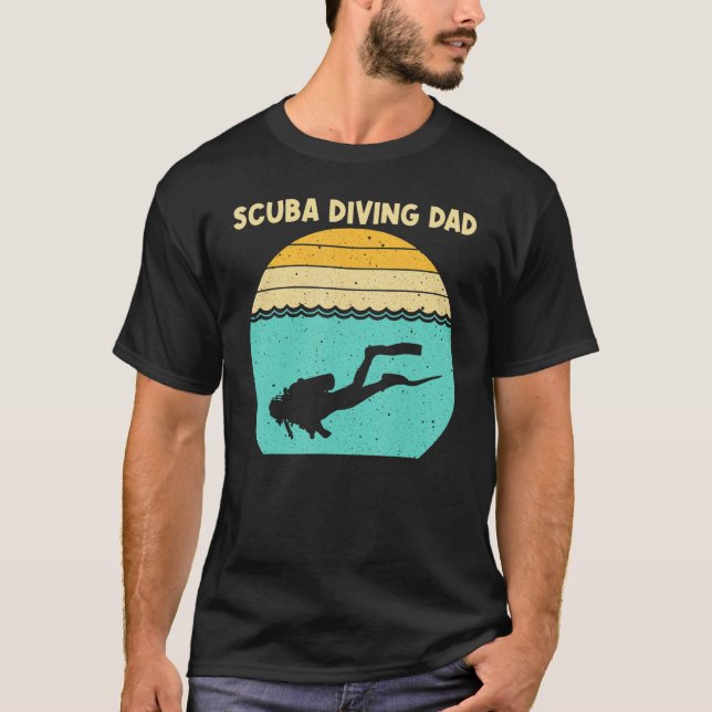 Camiseta Best Scuba Diving For Dad Men Professional Scuba D (Frente)