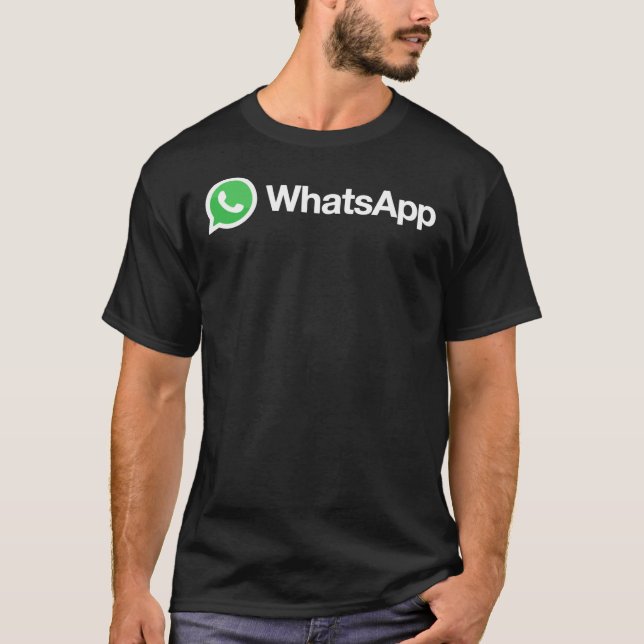 Camiseta BEST SELLER - Whatsapp Logo Merchandise Essential  (Frente)