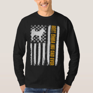Camiseta Best Shiba Inu Dog Dad Ever American Flag