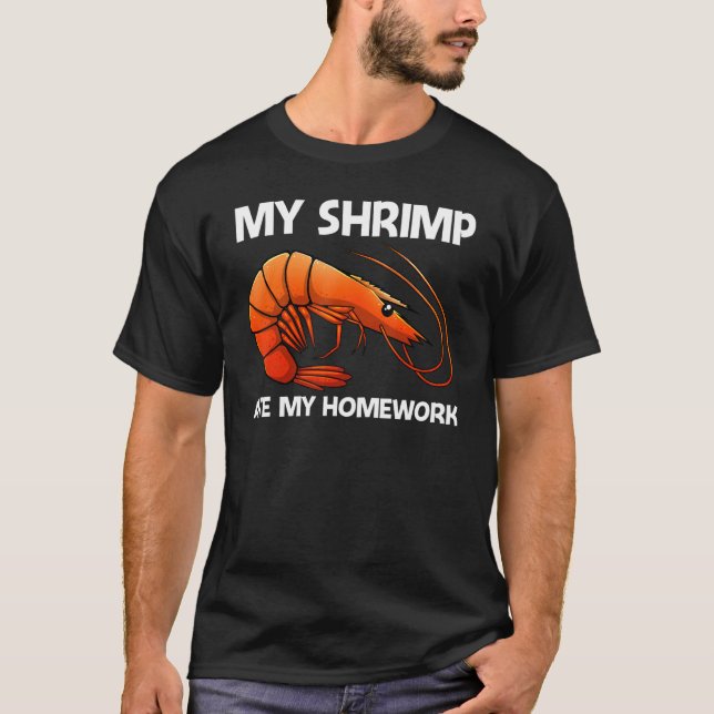 Camiseta Best Shrimp For Kids Boys Prawn Animal Seafood (Frente)