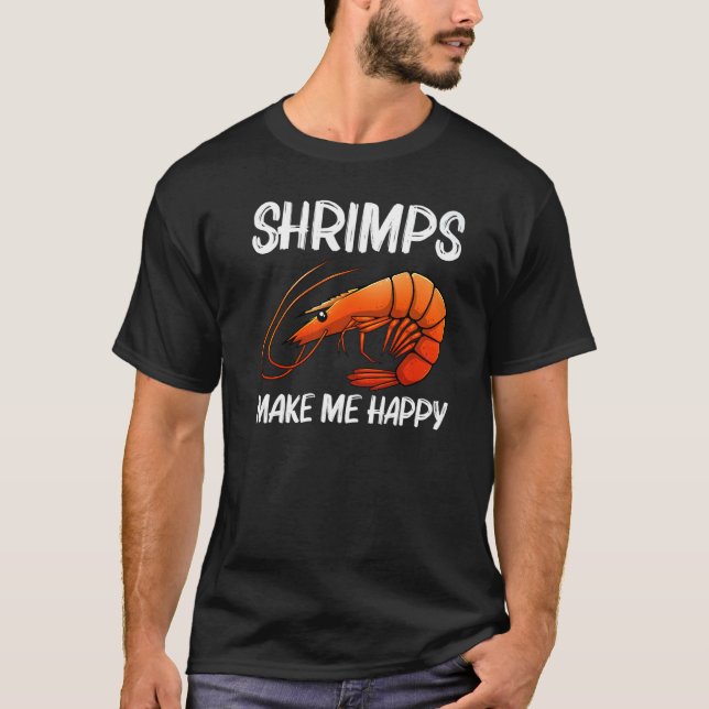 Camiseta Best Shrimp For Men Women Prawn Animal Seafood (Frente)