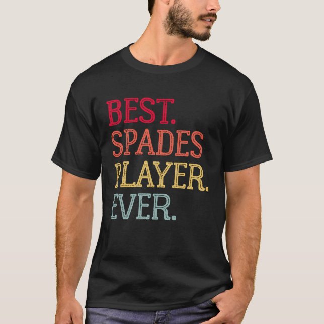 Camiseta Best Spades Player Ever  Spades Card Game  1 (Frente)