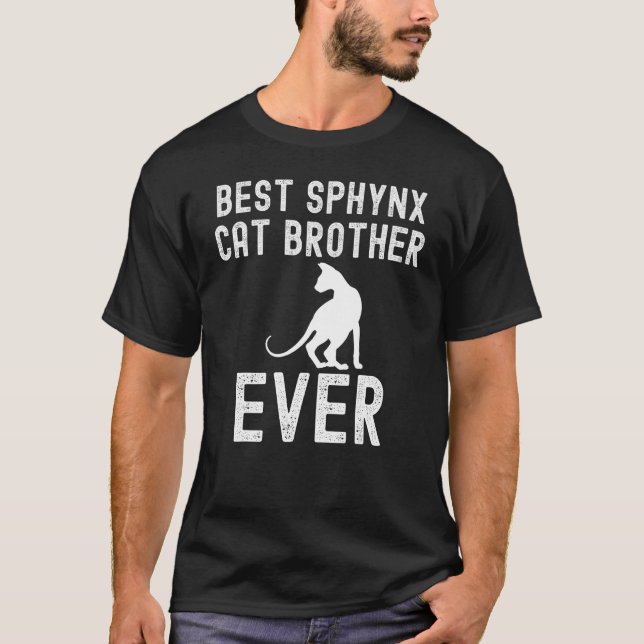 Camiseta Best Sphynx cat brother Ever Father Day (Frente)