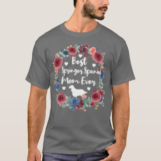 Camiseta Best Springer Spaniel Mom English Springer Spanie