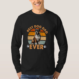 Camiseta Best Staffordshire Bull Terrier Dog Pai Ever Retro
