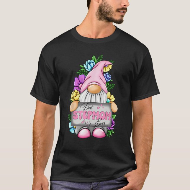 Camiseta Best Stepmom Ever Gnome Happy Mother s Day Gnomes  (Frente)