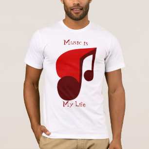 Camiseta Best T-Shirts - A música é a minha vida - Presente
