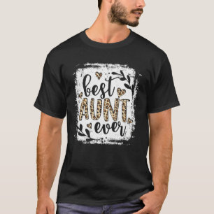 Camiseta Best Tia Ever Women Lepard Decor Tia 3