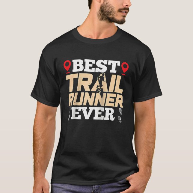Camiseta Best Trail Runner Ever Trails Run Running Raglan B (Frente)