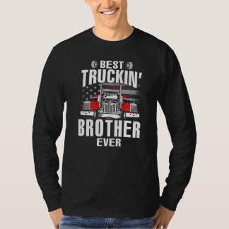 Camiseta Best Truckin' BROTHER Ever USA Flag Father's Day  