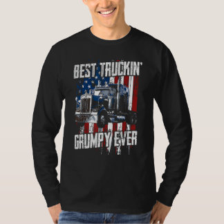 Camiseta Best Truckin Grumpy Ever On Fathers Day Trucker dr