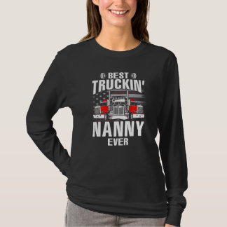 Camiseta Best Truckin' NANNY Ever USA Flag Father's Day  