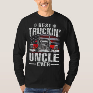 Camiseta Best Truckin' UNCLE Ever USA Flag T-Shirt Father's