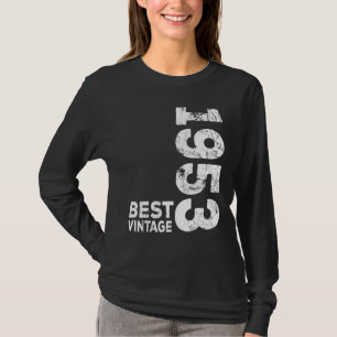 Camiseta Best Vintage 1953 Aniversário