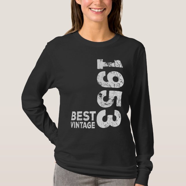 Camiseta Best Vintage 1953 Aniversário (Frente)