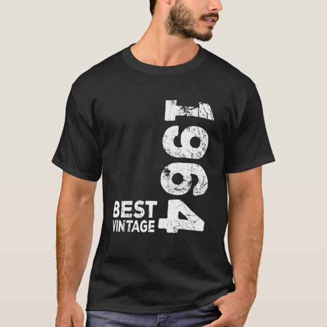 Camiseta Best Vintage 1964 Aniversário (Frente)