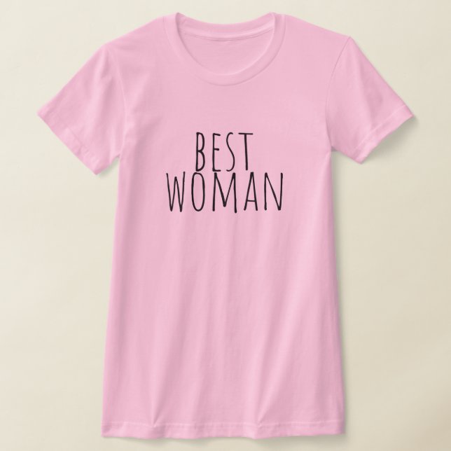 Camiseta Best Woman Bridal Party Wedding (Postura )