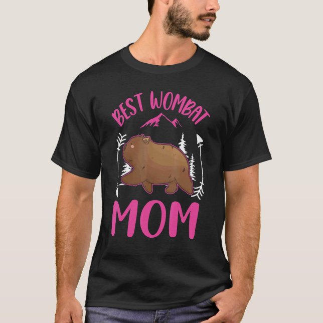 Camiseta Best Wombat Mom Ever (Frente)