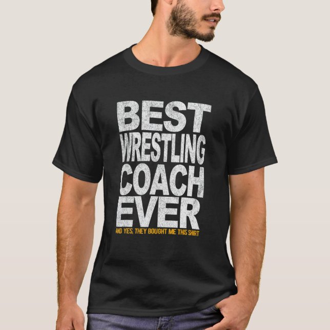 Camiseta Best Wrestling Coach Scholastic Wrestling Folkstyl (Frente)
