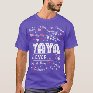 Camiseta Best Yaya Ever Shirt Funny First Time Grandma Moth