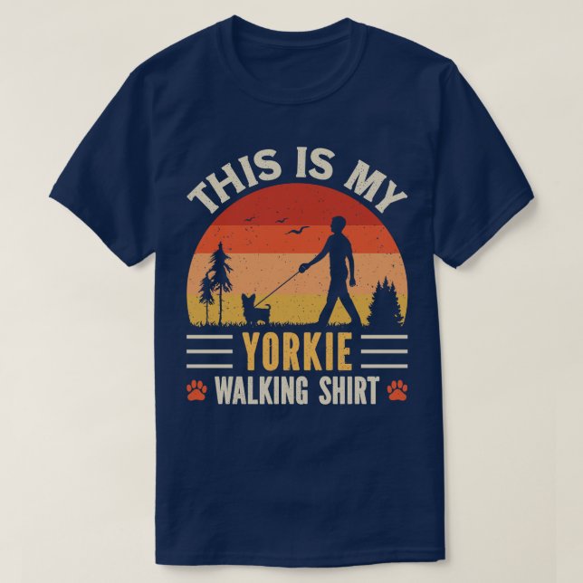 Camiseta Best Yorkshire Terrrier Pai Ever Cute Yorkie Dog L (Frente do Design)