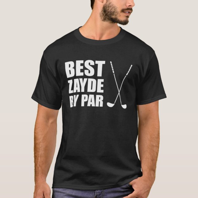 Camiseta Best Zayde By Par Jewish Grandpa Golfer Pun (Frente)