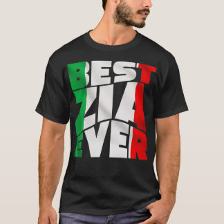 Camiseta Best Zia Ever Gift Italiana Tia Love Oferece Itáli