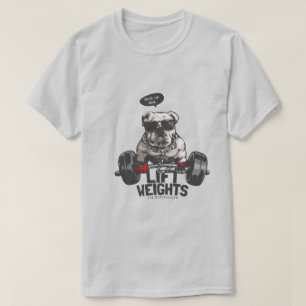 Camiseta Besta da Academia Buldogue Levantamento de Peso Ca