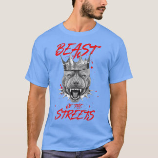 Camiseta Besta Das Ruas Cachorro Coroa Motivação Kin