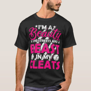 Camiseta Besta de Bela em Meu Jogador de Softball Limpa