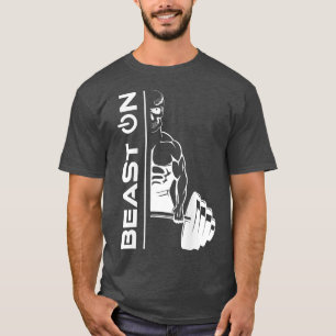 Camiseta Besta De Demônio Da malhação Nos Fitnes De Motivaç