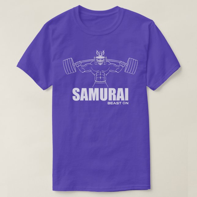 Camiseta Besta de Gym SAMURAI sobre Malhação de Motivação d (Frente do Design)