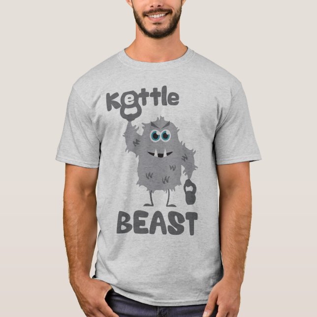 Camiseta Besta de Kettle (monstro fofo de chaleira) (Frente)