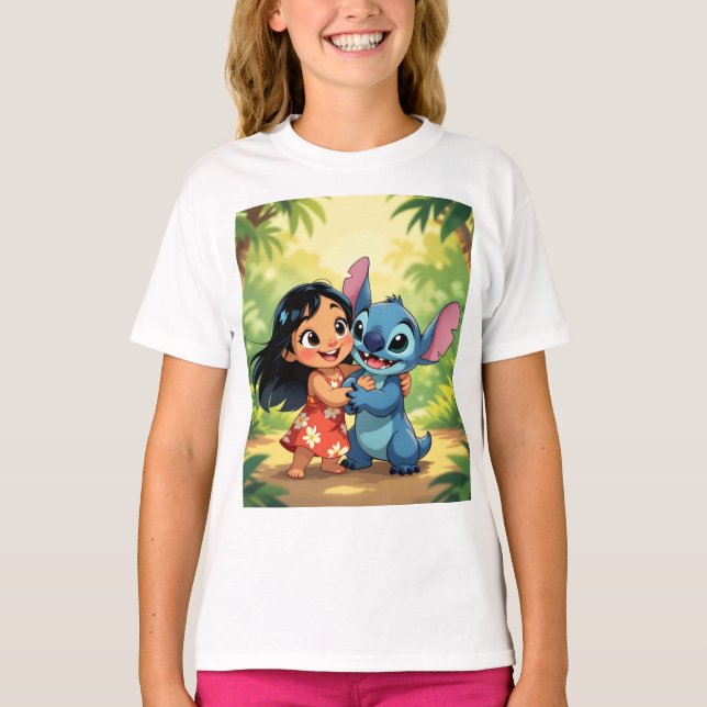 Camiseta Beste Freunde fürs Leben – Lilo & Stitch   (Frente)