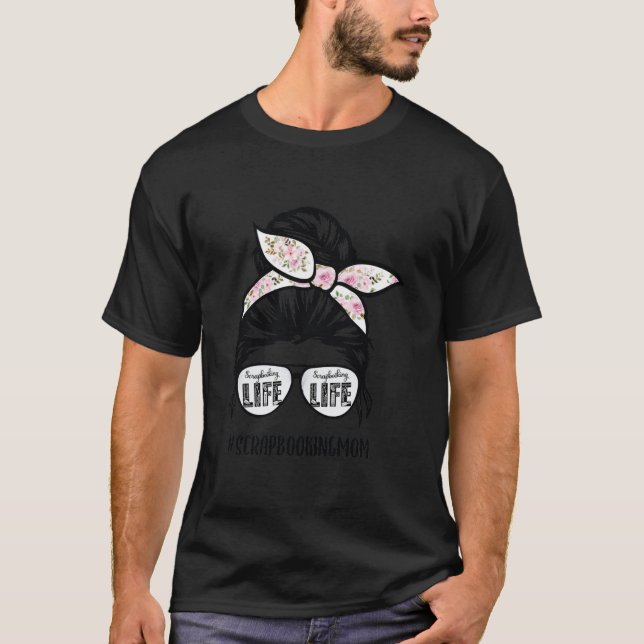 Camiseta Besteira da mãe. Copos de cabelo bagunçados. (Frente)