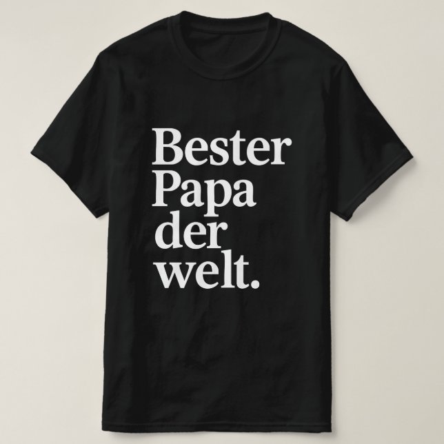 Camiseta Bester Papa der Welt (Frente do Design)