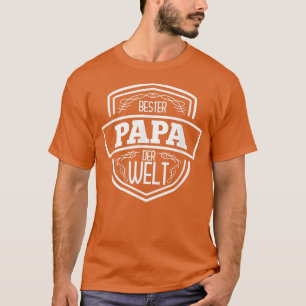 Camiseta Bester Papa der Welt Dia de os pais doado do pai