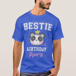 Camiseta Bestido da princesa de aniversário Cute Panda Bear