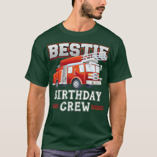 Camiseta Bestie Birthday Triw Fire Família de Bombeiros