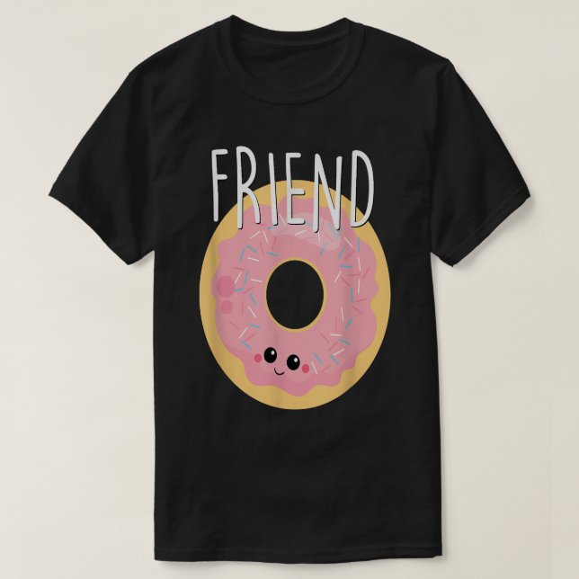 Camiseta Bestie Bonita Comida BFF Melhor Amigo Danção Fu (Frente do Design)