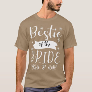 Camiseta Bestie do casamento da Madrinha de casamento noiva