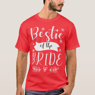 Camiseta Bestie do Prêmio de Casamento da Madrinha de casam