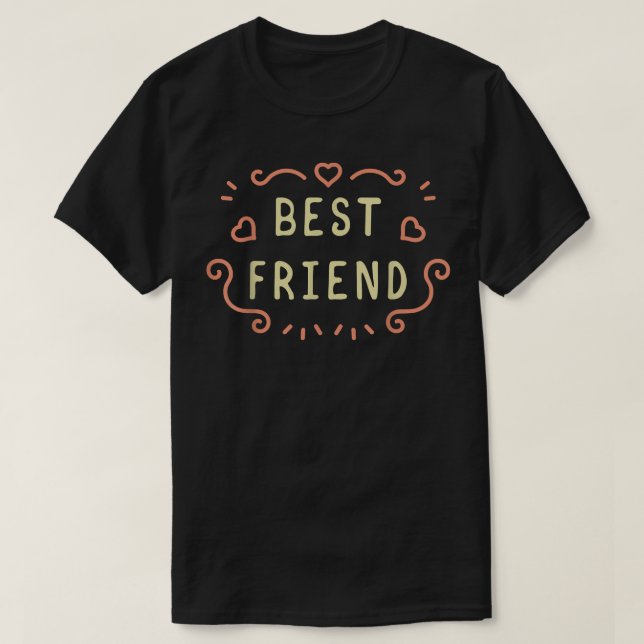 Camiseta Bestie Squad BFF Melhor Amigo para Amizade Nunca (Frente do Design)