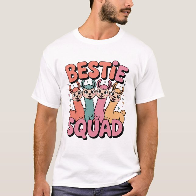 Camiseta Bestie Squad Granddaughter Niece Funny Squad Lover (Frente)