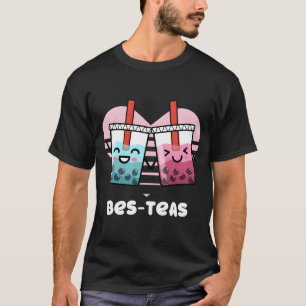 Camiseta Besties Bble Tea Pun Bes-Teas T