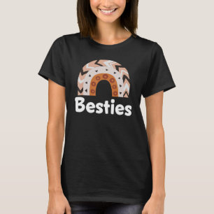 Camiseta Besties BFF Coração Melhor Amigos Bestie
